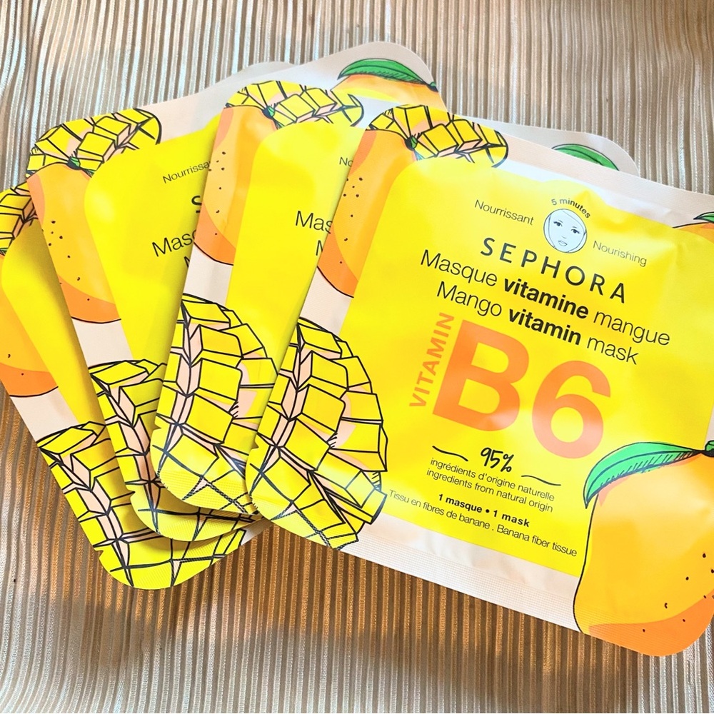 4 SEPHORA MANGO FACIAL SHEET MASK